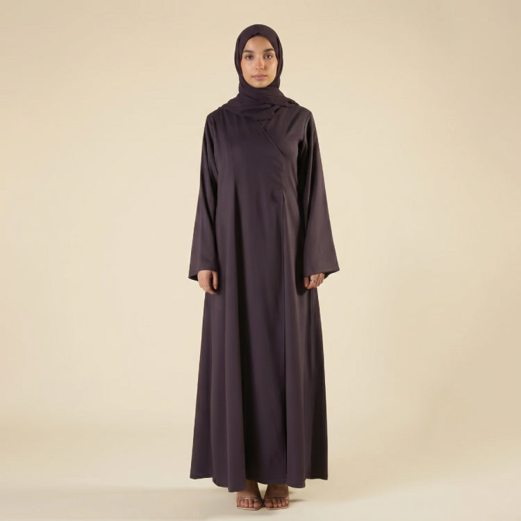 Abaya Banafsaj — Enveloppe & Silhouette en A