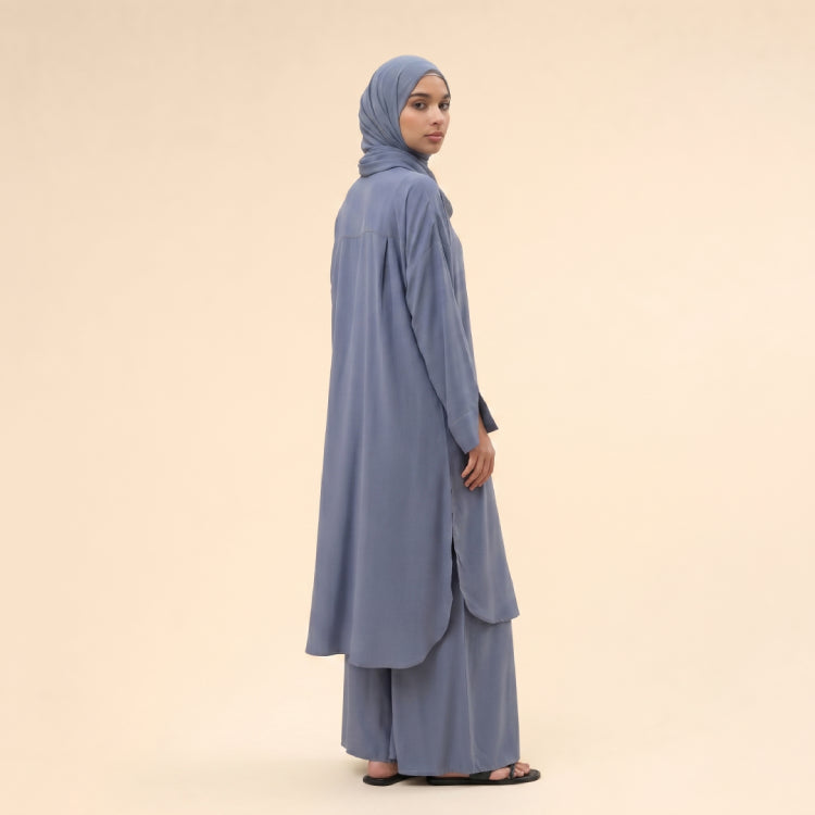 Ensemble Iris — Robe-chemise & Pantalon large
